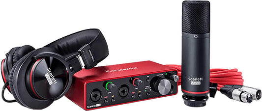 Focusrite Scarlett 2I2 Studio 3G Interface with Kit - PSSL ProSound and Stage Lighting