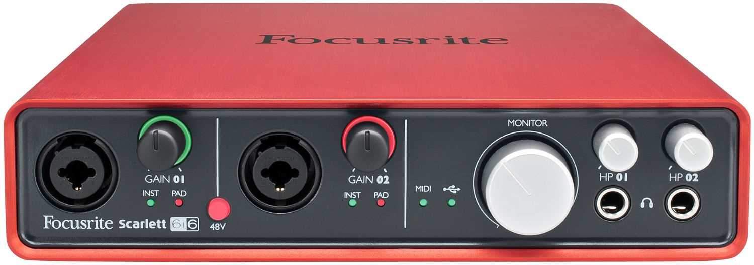 Focusrite Scarlett 616 6x6 USB Audio Interface - PSSL ProSound and Stage Lighting