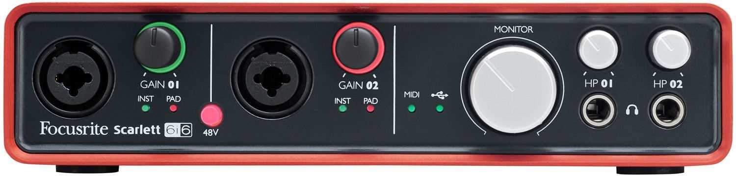 Focusrite Scarlett 616 6x6 USB Audio Interface - PSSL ProSound and Stage Lighting