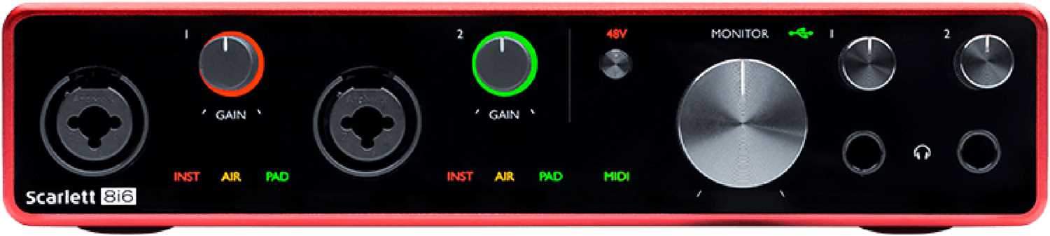 Focusrite Scarlett 8i6 3G USB Audio Interface – Solotech