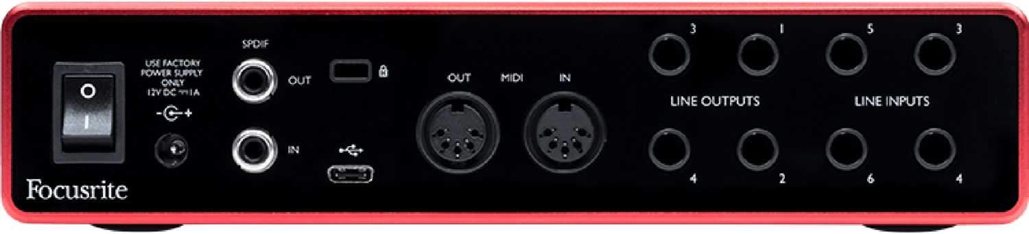 Focusrite Scarlett 8i6 3G USB Audio Interface – Solotech