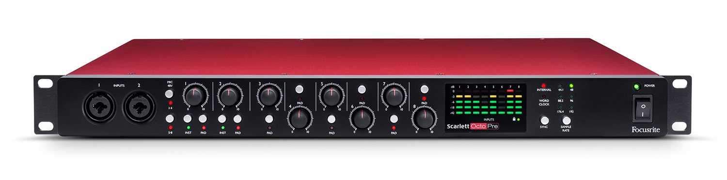 Focusrite Scarlett OctoPre 8-Channel Mic Preamp & Converter - PSSL ProSound and Stage Lighting