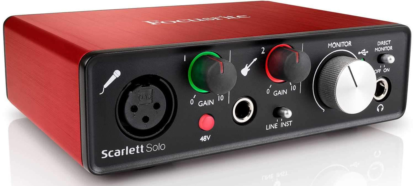 Focusrite Scarlett Solo USB 2.0 Audio Interface - PSSL ProSound and Stage Lighting