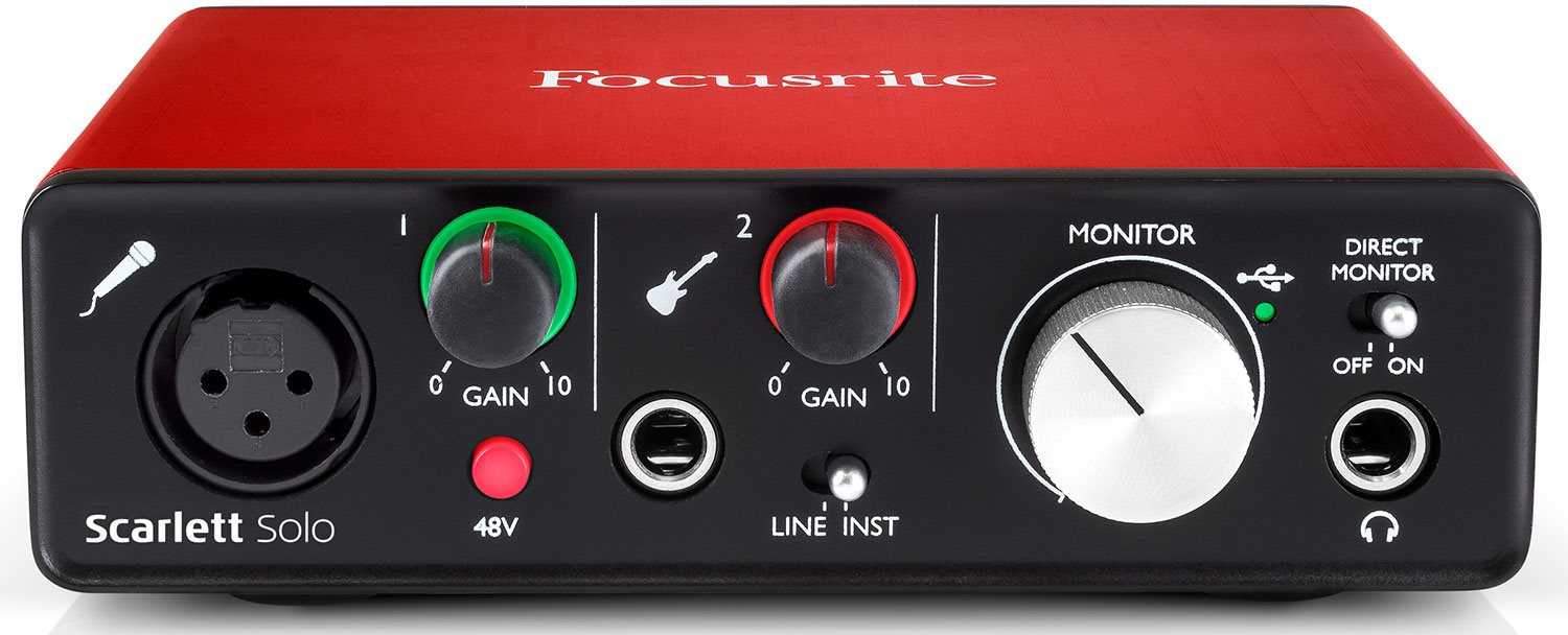 Focusrite Scarlett Solo 2nd Gen USB Pro popular Audio Interface