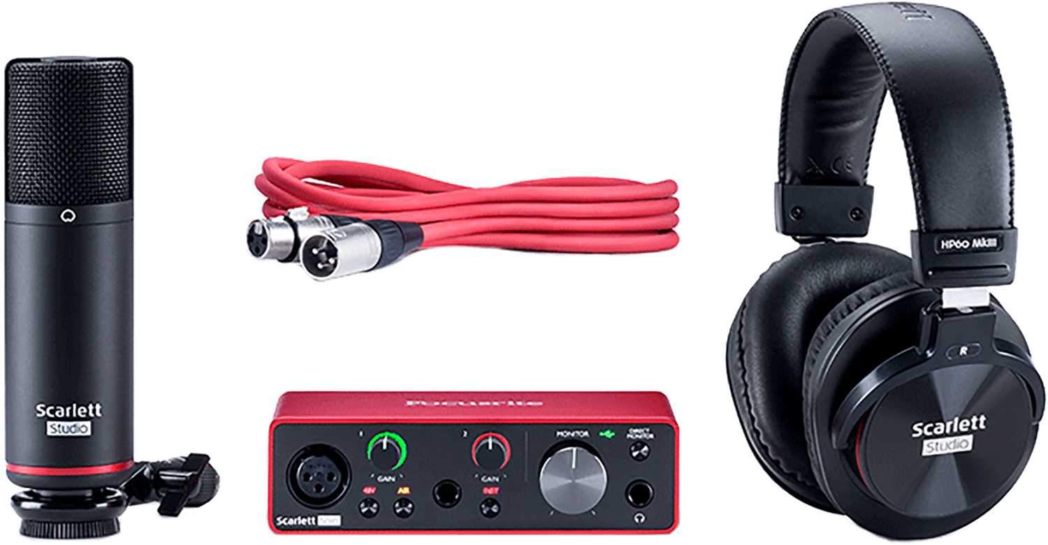 Focusrite Scarlett Solo Studio 3G Interface Recording Kit - PSSL ProSound and Stage Lighting