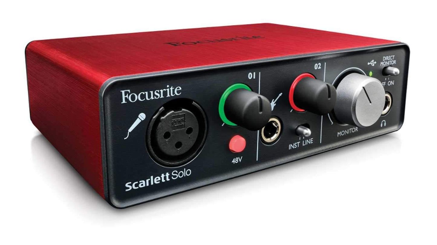 Focusrtite Scarlett SOLO Studio Recording Package - PSSL ProSound and Stage Lighting