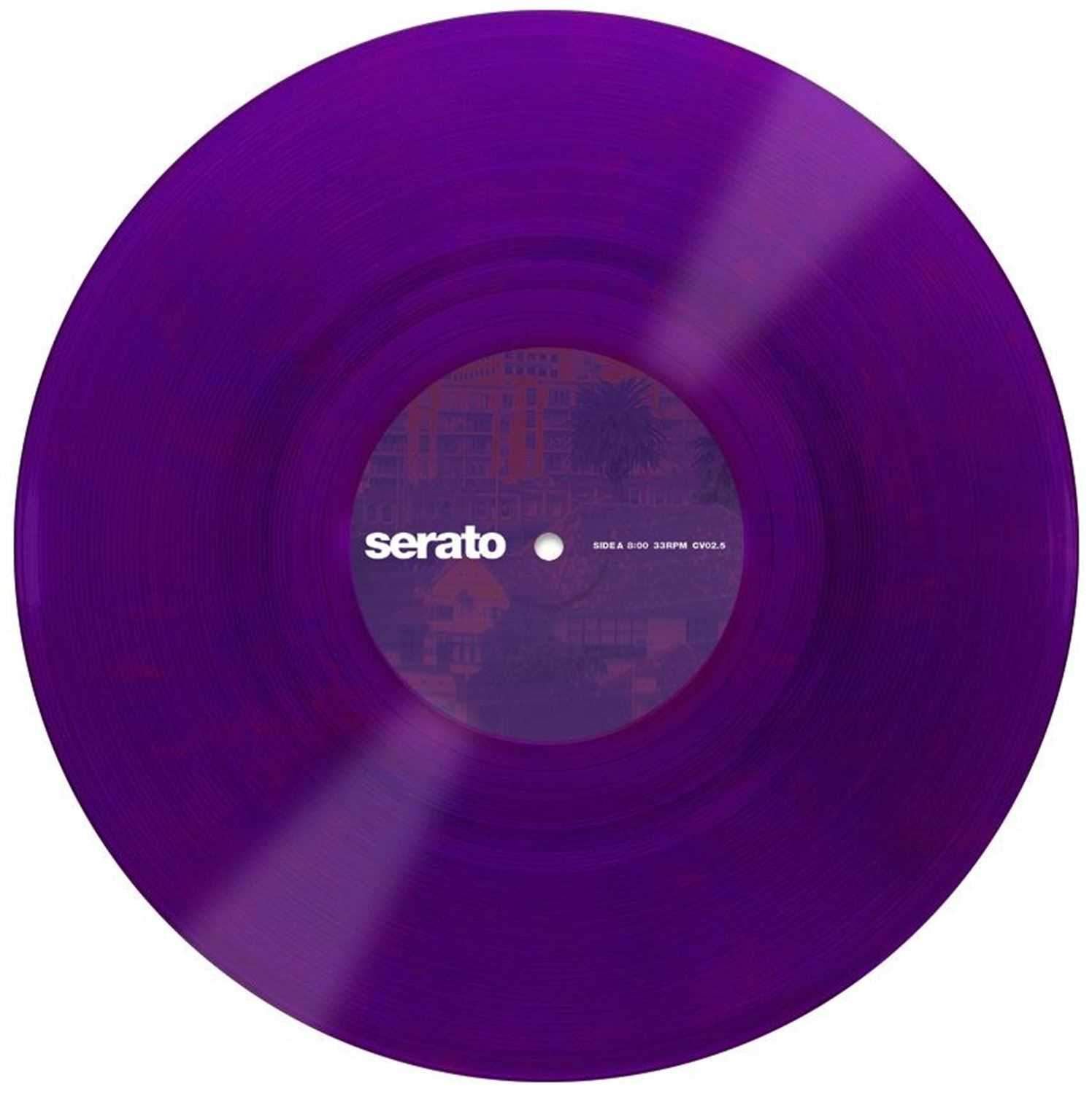 Serato Glass 10 In Control Vinyl Purple Glass Pair - PSSL ProSound and Stage Lighting