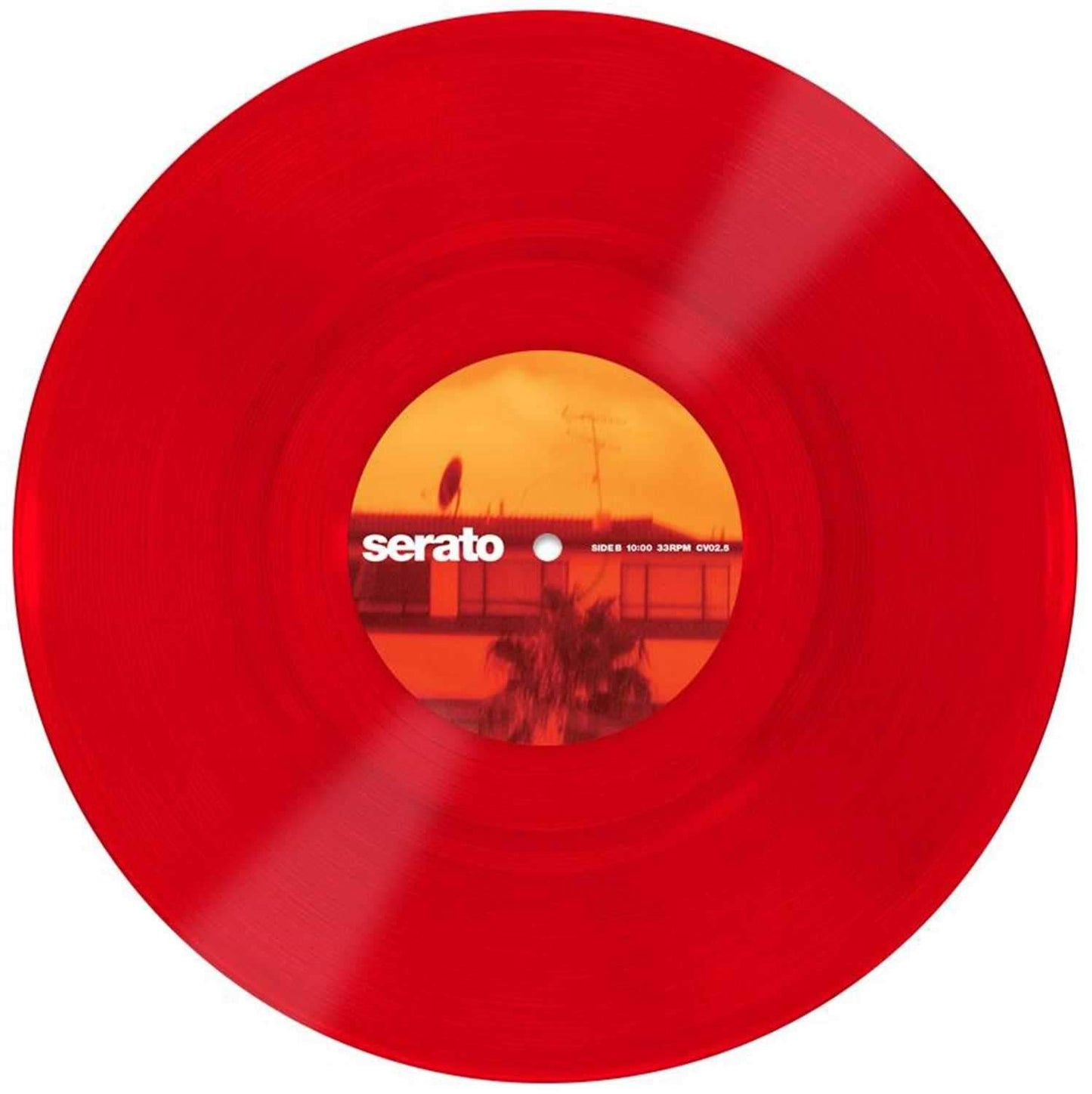 Serato Glass 10 In Control Vinyl Red Glass Pair - PSSL ProSound and Stage Lighting