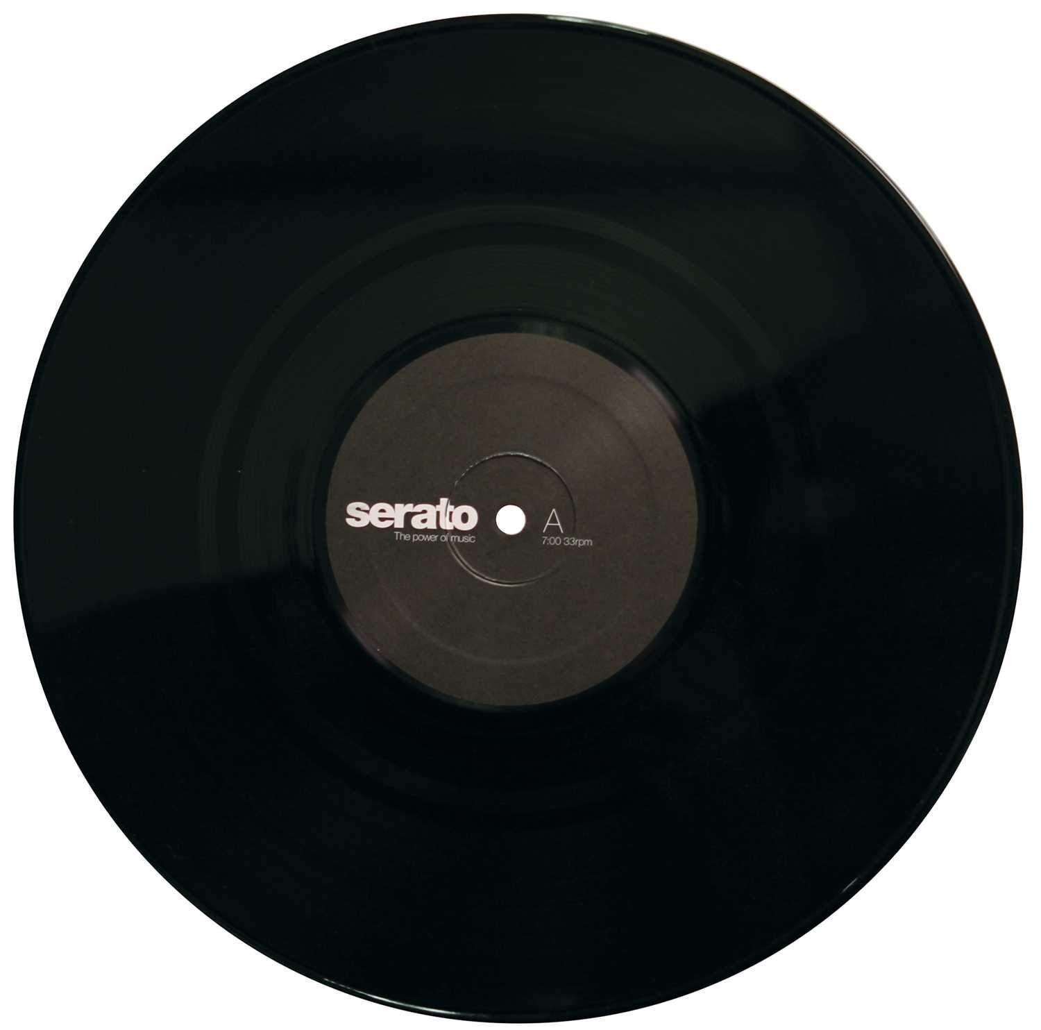 Serato SCV-PS-BLK-10 10-Inch Black Control Vinyl Pair - PSSL ProSound and Stage Lighting