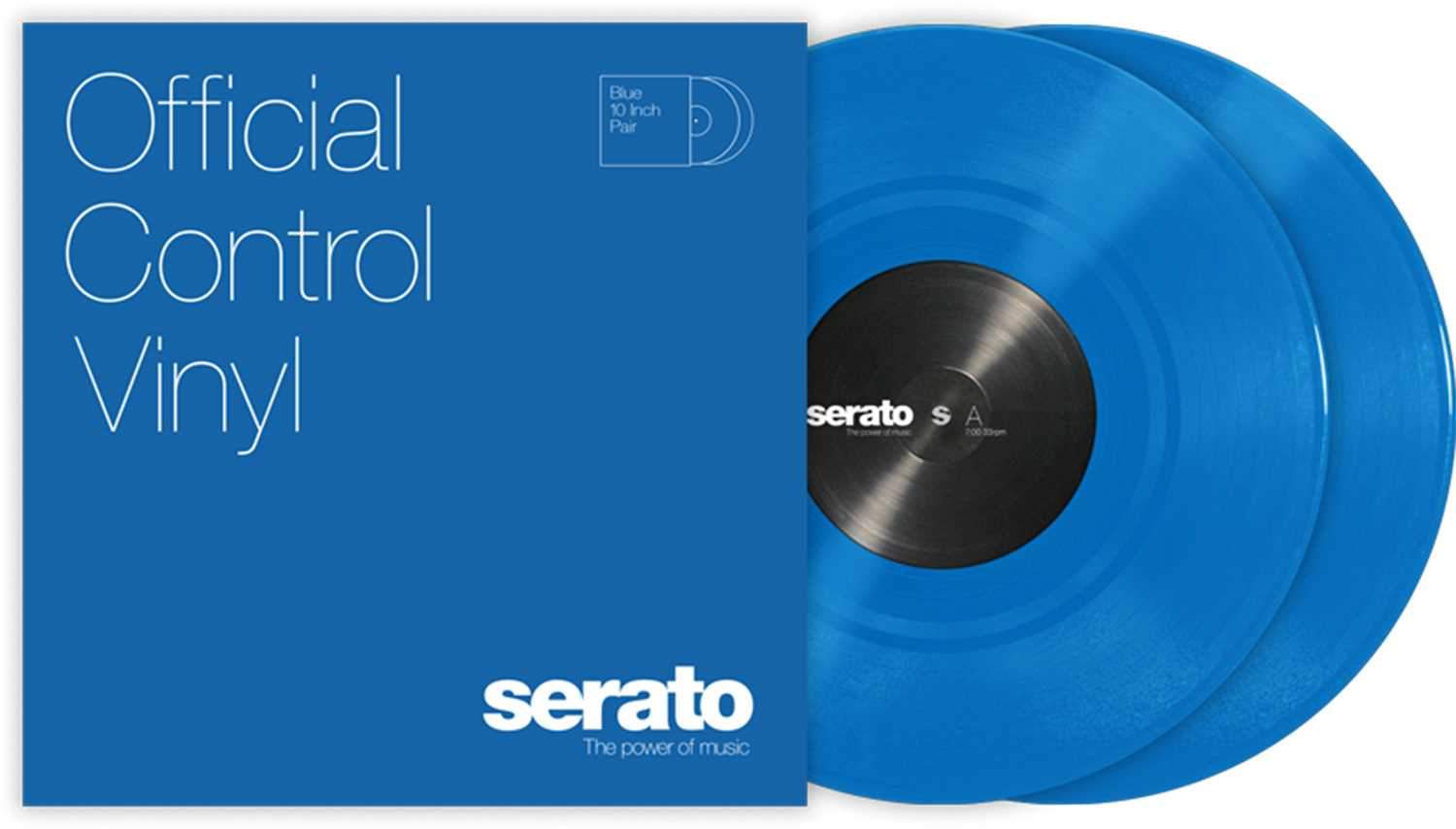 Serato Standard 10-Inch Blue Control Vinyl Pair - PSSL ProSound and Stage Lighting