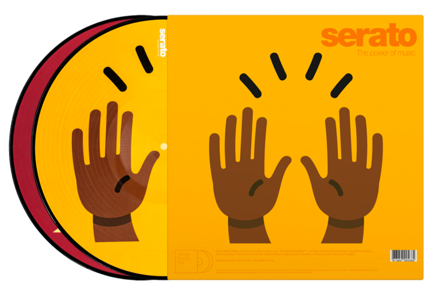 Serato Control Vinyl Pray+Raised Hands Emoji (Pair) - PSSL ProSound and Stage Lighting