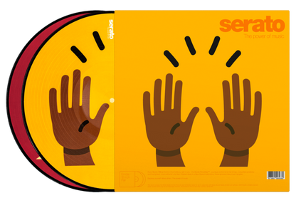 Serato Control Vinyl Pray+Raised Hands Emoji (Pair) - PSSL ProSound and Stage Lighting