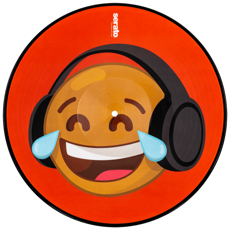 Serato Control Vinyl Thinking+Crying Emoji (Pair) - PSSL ProSound and Stage Lighting