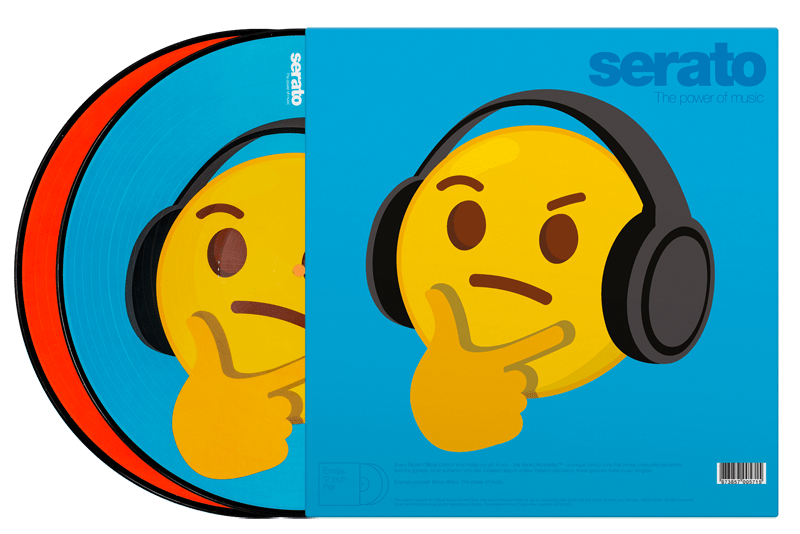 Serato Control Vinyl Thinking+Crying Emoji (Pair) - PSSL ProSound and Stage Lighting