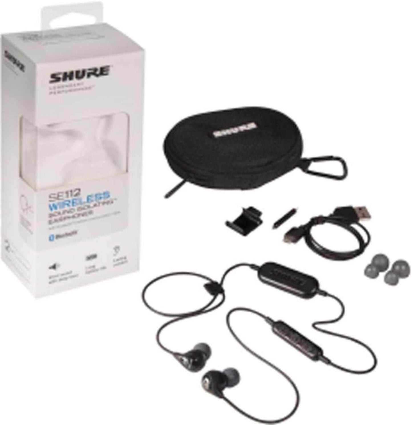 Shure SE112-K-BT1 Wireless Earphones with Bluetooth - PSSL ProSound and Stage Lighting