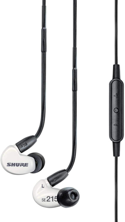 Shure SE215m Plus SPE Special Edition White SE215 Earbuds - PSSL ProSound and Stage Lighting