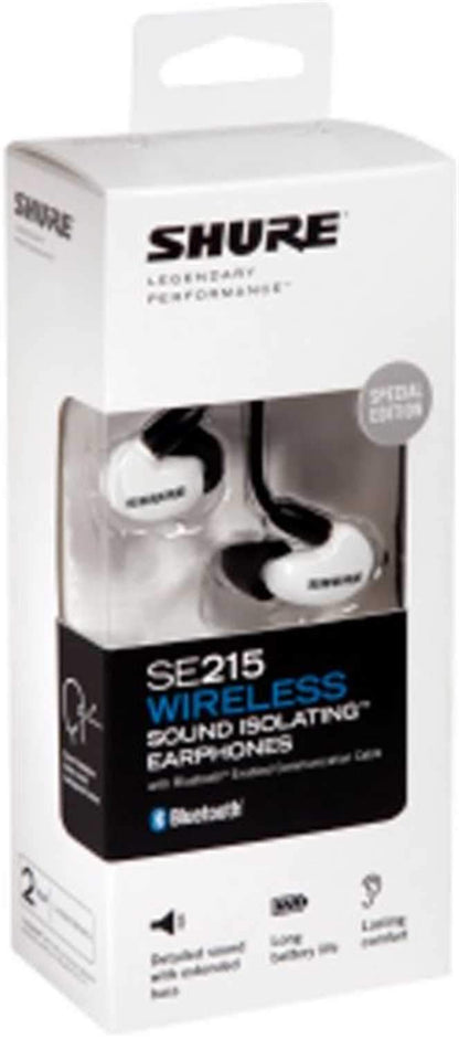 Shure SE215 White SE Wireless Bluetooth Earphones - PSSL ProSound and Stage Lighting