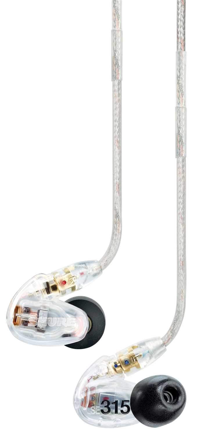 Shure SE315CL Sound Isolating Earphones - Clear - PSSL ProSound and Stage Lighting