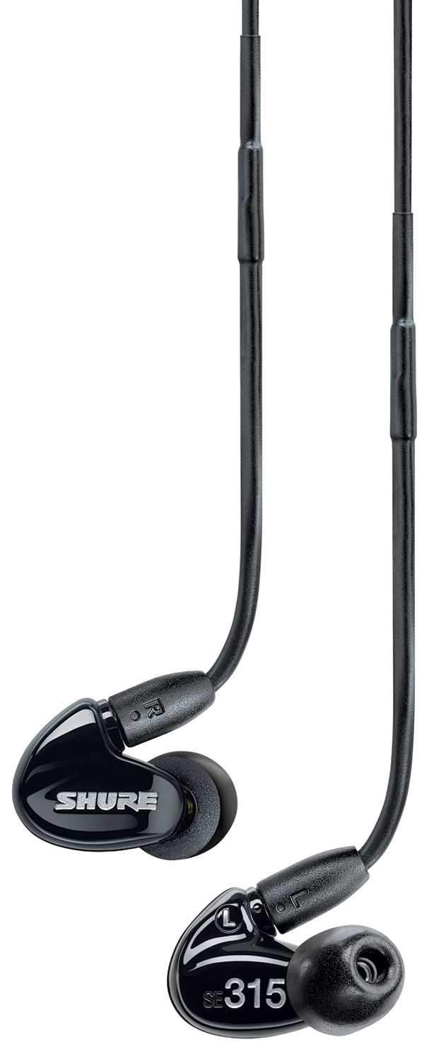 Shure SE315-K Sound Isolating Earphones - Black - PSSL ProSound and Stage Lighting