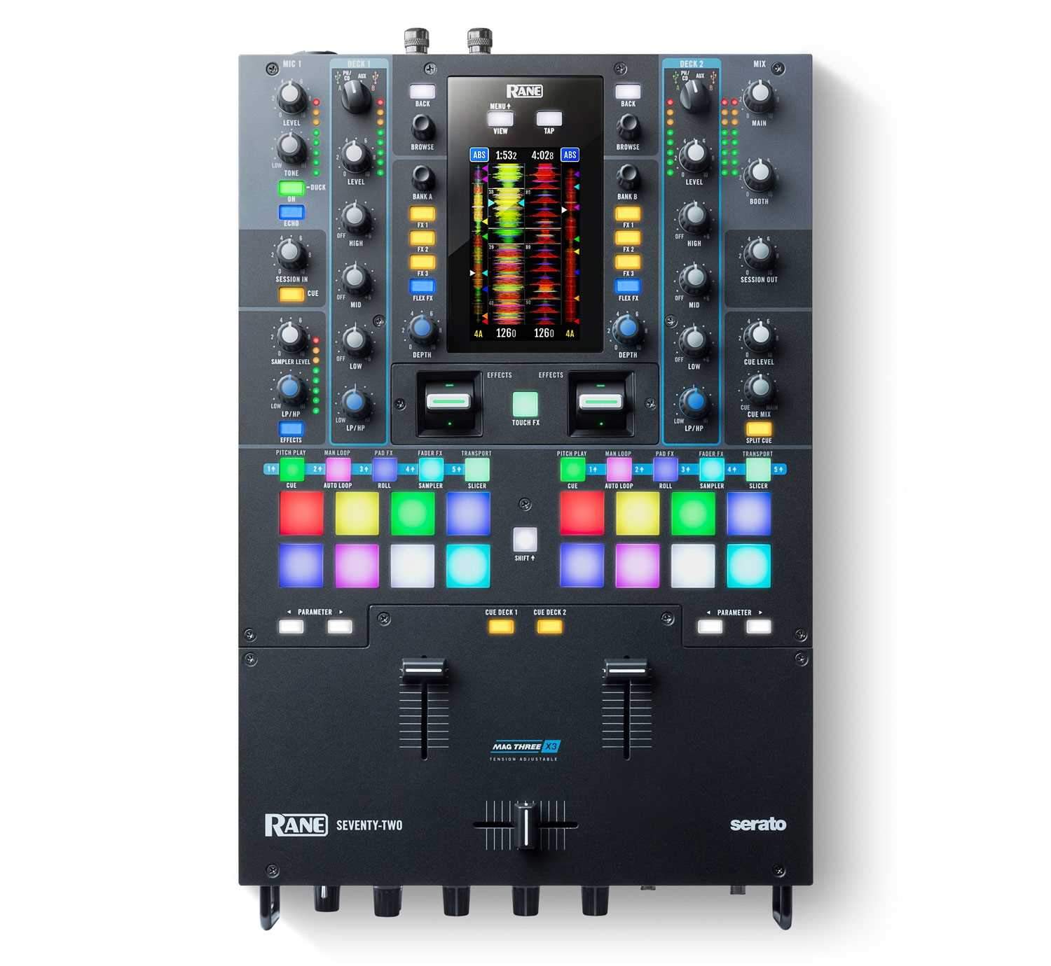 RANE Seventy Two 2-Deck Performance DJ Mixer with Touch Screen - PSSL ProSound and Stage Lighting