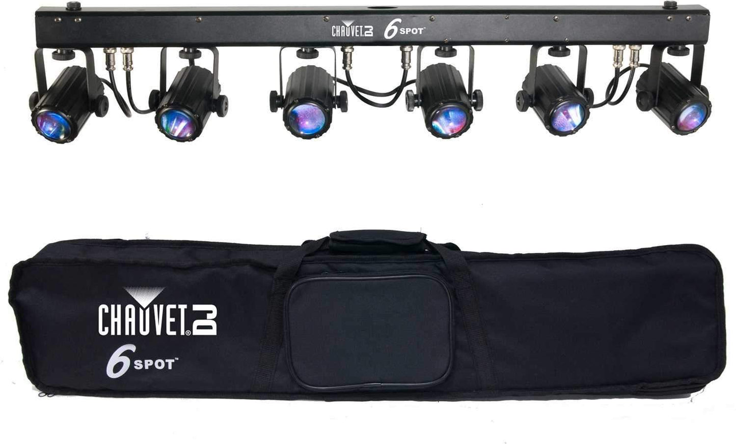 Chauvet 6SPOT RGB LED Spot Light Bar System with Bag - PSSL ProSound and Stage Lighting