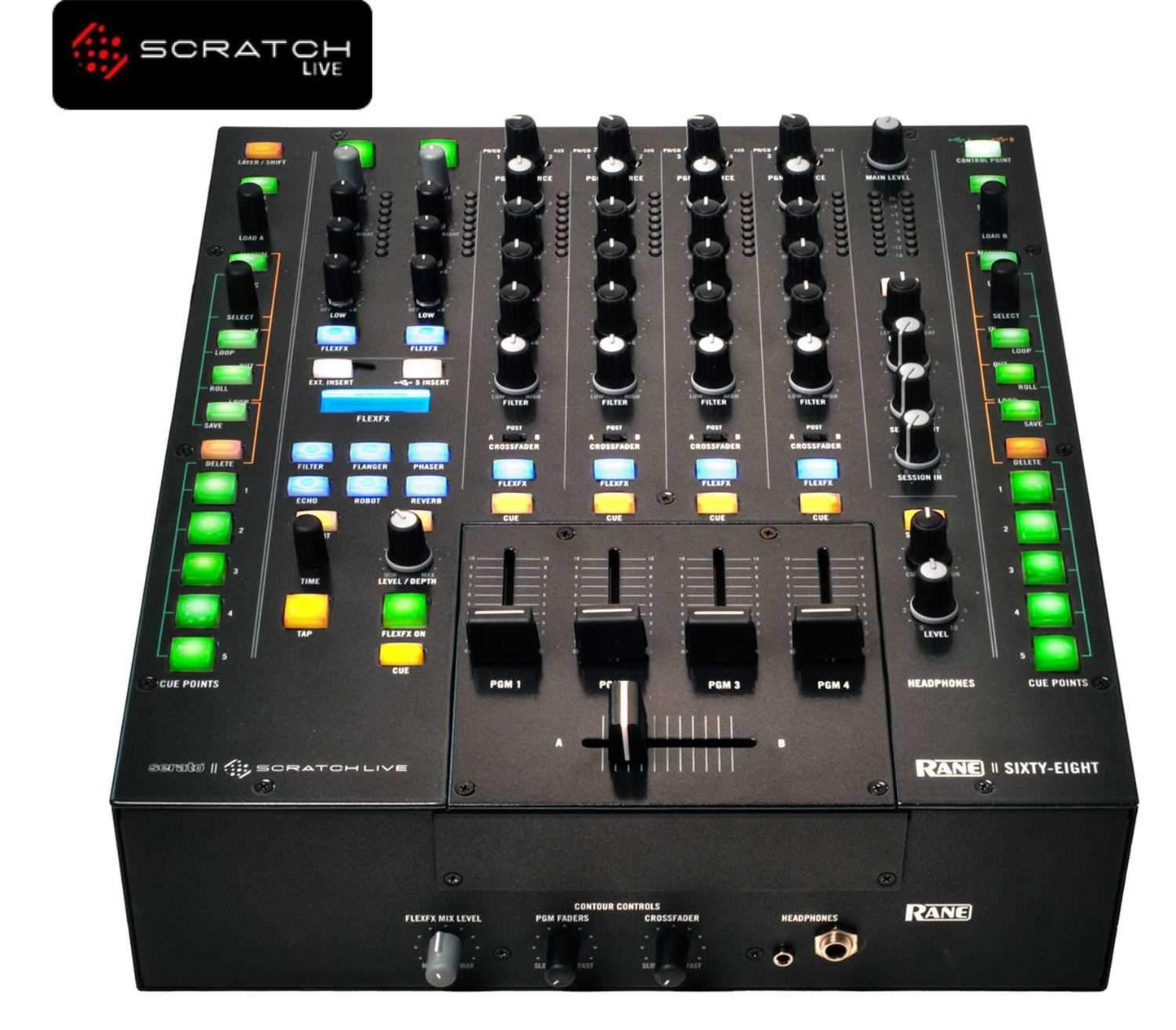 RANE SIXTY-EIGHT Serato DJ USB 4 Channel Mixer - PSSL ProSound and Stage Lighting