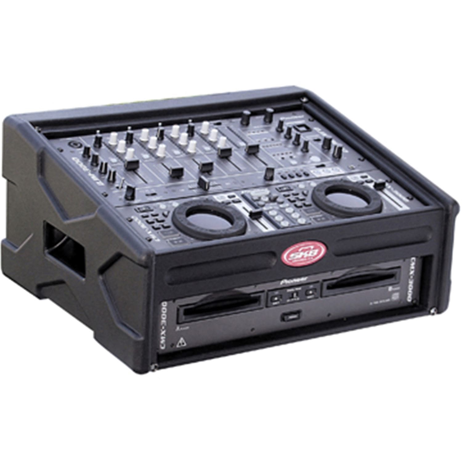 SKB 82DJ 8x2 Molded DJ & Rack Case with Cover - PSSL ProSound and Stage Lighting