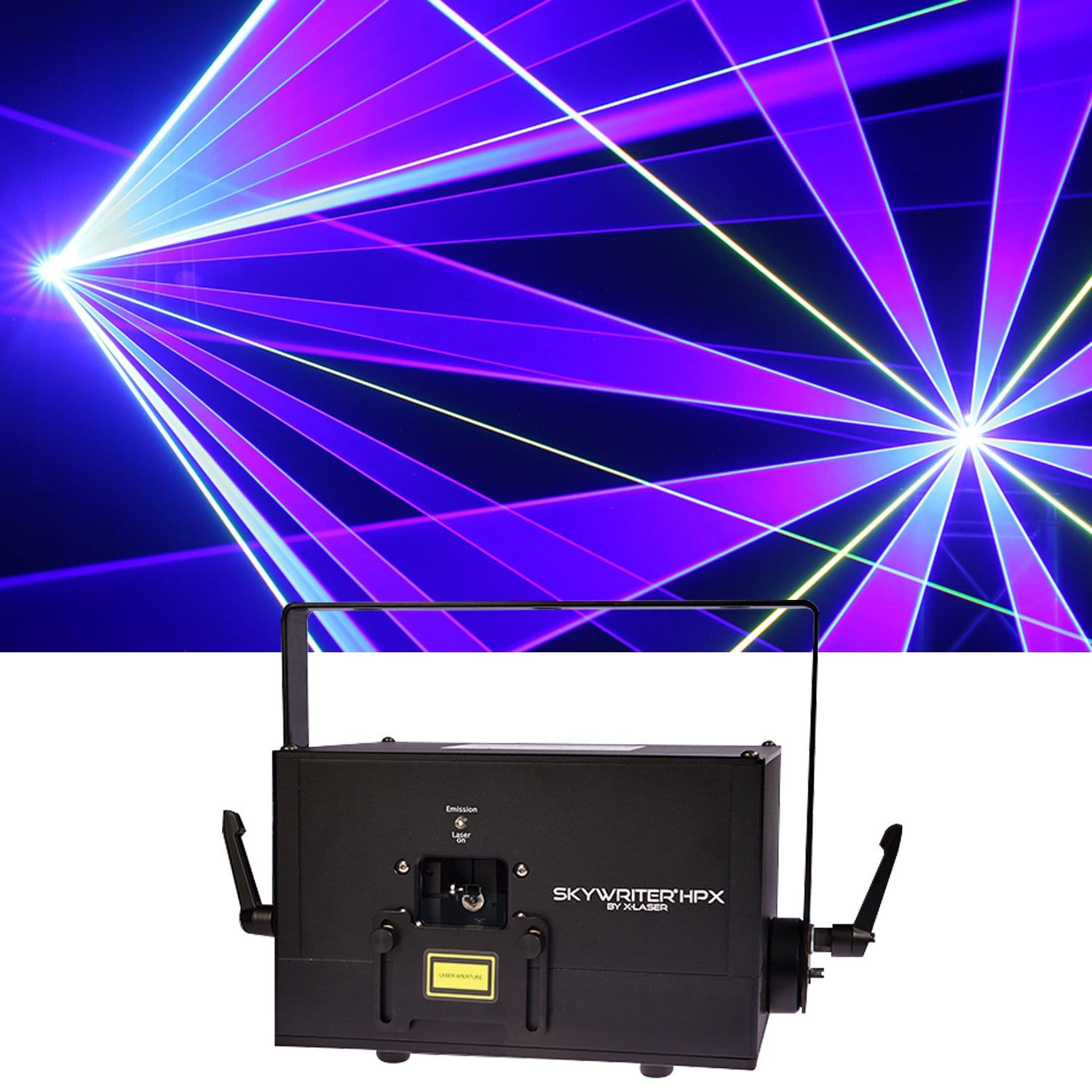 X-Laser Skywriter HPX Full-RGB 2-Watt Laser Fixture - PSSL ProSound and Stage Lighting