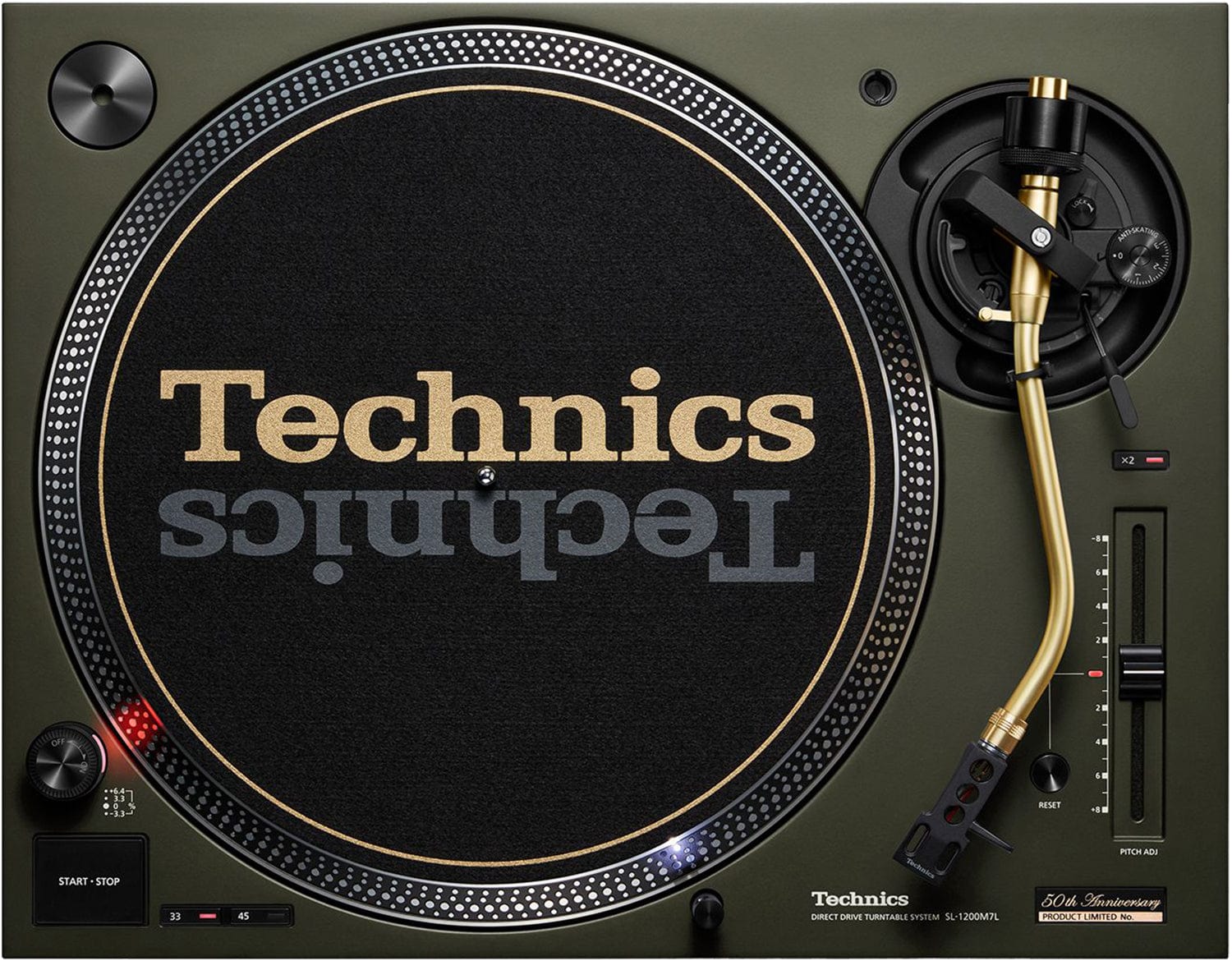 Limited Technics 50th Anniversary SL-1200MK7LPR (Green) - PSSL ProSound and Stage Lighting