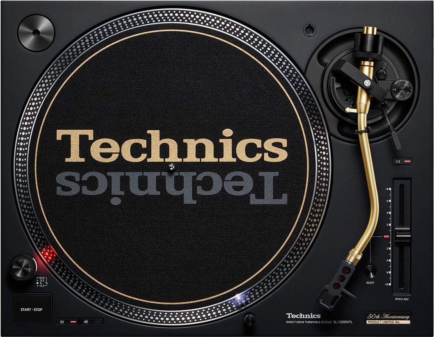 Limited Technics 50th Anniversary SL-1200MK7LPR (Matte Black) - PSSL ProSound and Stage Lighting