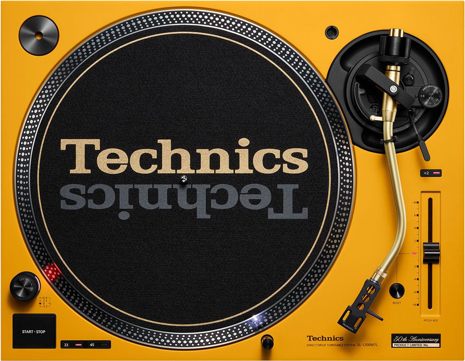 Limited Technics 50th Anniversary SL-1200MK7LPY (Yellow)