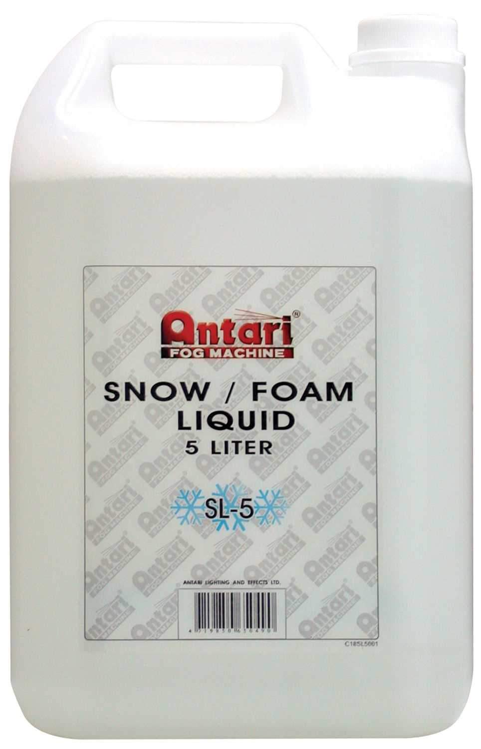 Antari SL5 Foam & Snow Fluid Juice (5 Liters) - PSSL ProSound and Stage Lighting