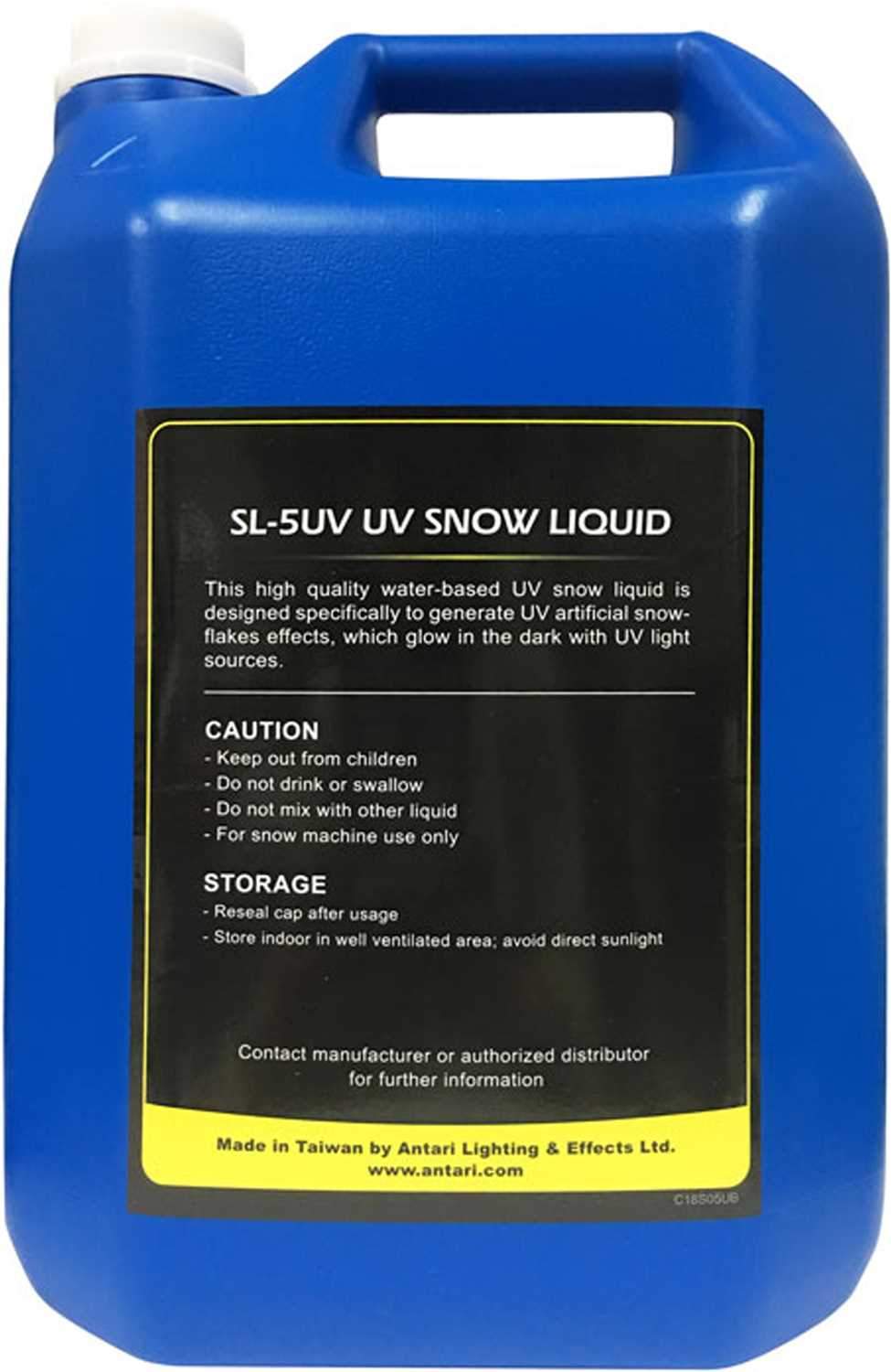 Antari SL-5UV 5L UV Reflective Snow Fluid - PSSL ProSound and Stage Lighting