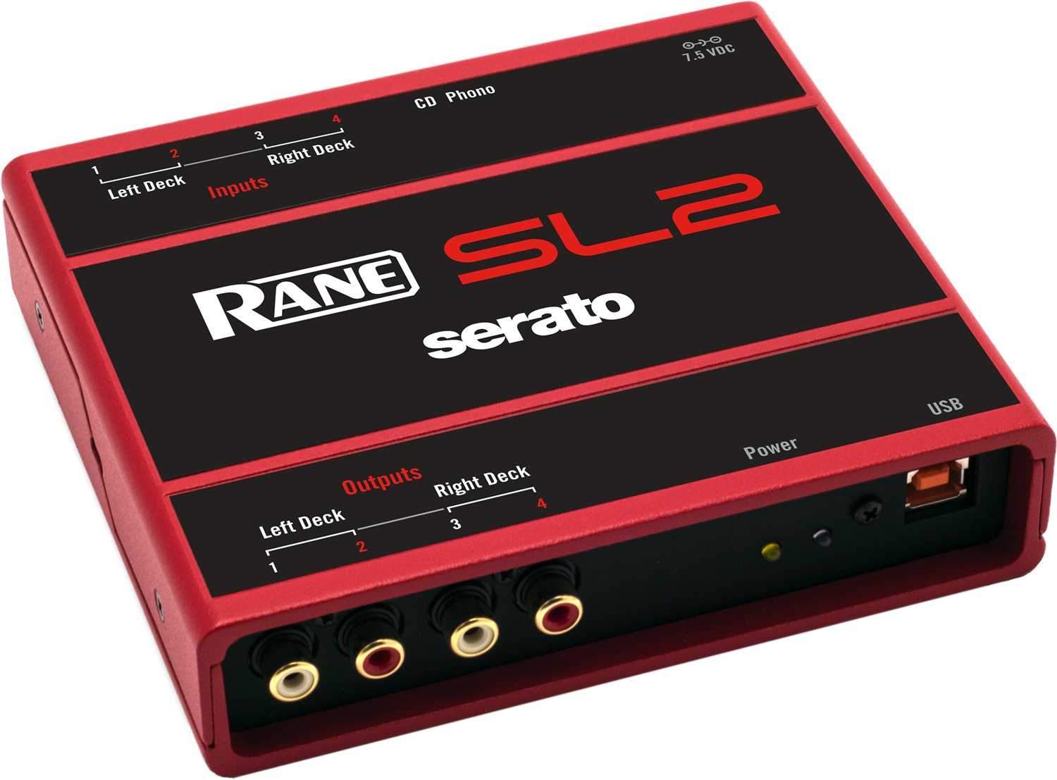 Rane SL2 Red Serato DJ 2-Deck USB Interface - PSSL ProSound and Stage Lighting