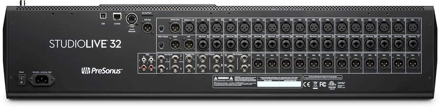 PreSonus Studiolive 32 Series III 46X26 Digital Desktop Mixer - PSSL ProSound and Stage Lighting