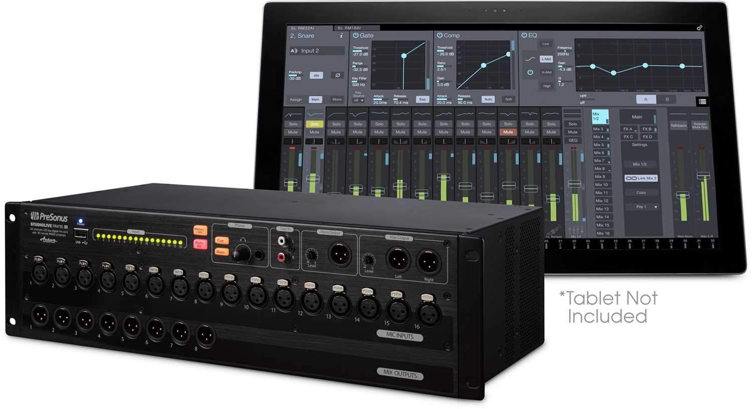 PreSonus StudioLive RM16AI Rackmount Digital Mixer - PSSL ProSound and Stage Lighting