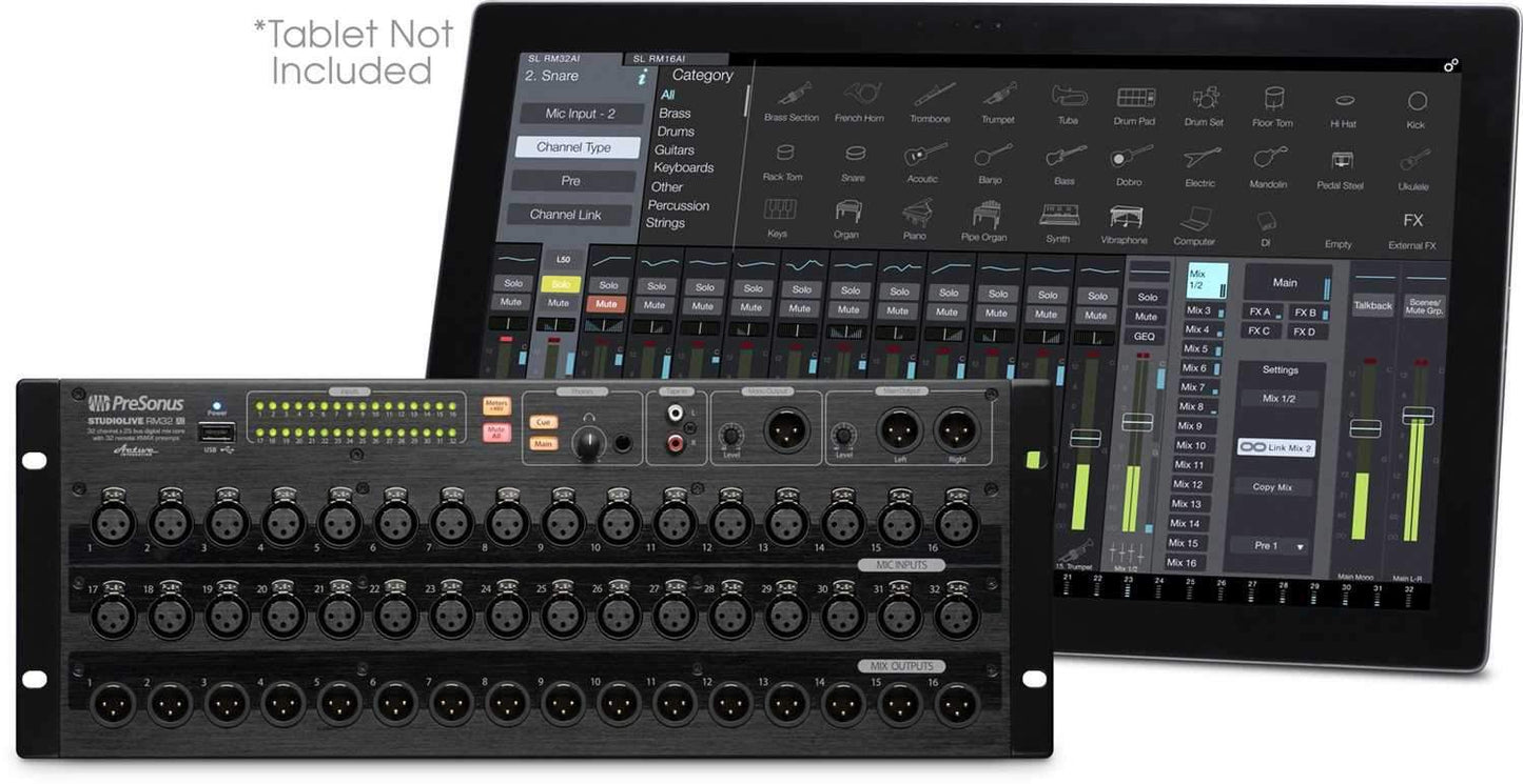 PreSonus RM32AI StudioLive 32-Channel Rackmount Digital Mixer - PSSL ProSound and Stage Lighting