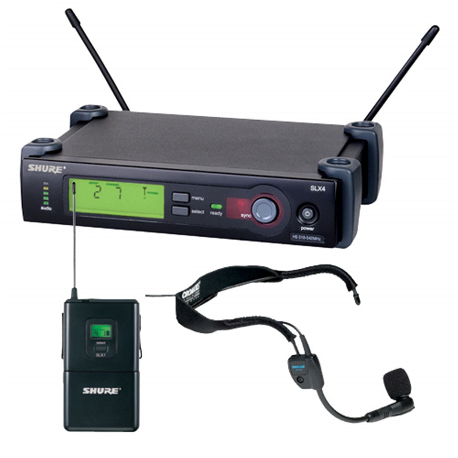 Shure SLX14WH30 UHF Wireless Headset Microphone - PSSL ProSound and Stage Lighting