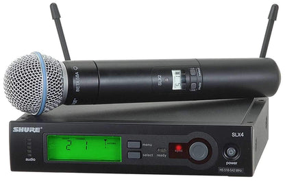 Shure SLX2 Handheld Wireless Mic with Beta58 G4 - PSSL ProSound and Stage Lighting