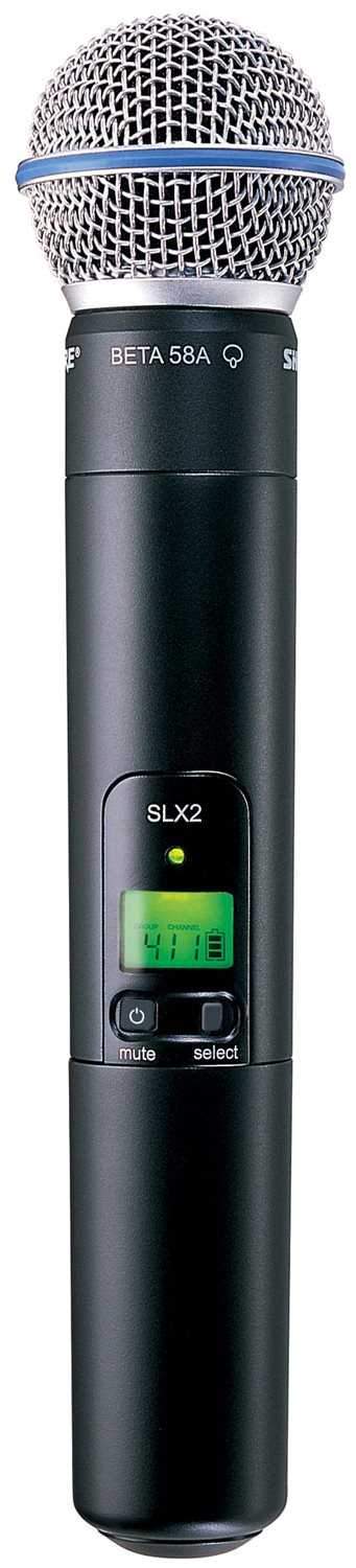 Shure SLX24/BETA58 Handheld Wireless Mic System with BETA58 - PSSL ProSound and Stage Lighting