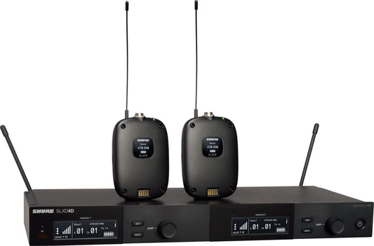 Shure SLXD14D-G58 Dual Combo System With (2) SLXD1 - PSSL ProSound and Stage Lighting