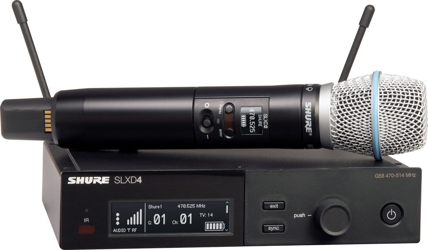 Shure SLXD24/B87A G58 Wireless Systen With BETA 87A - PSSL ProSound and Stage Lighting