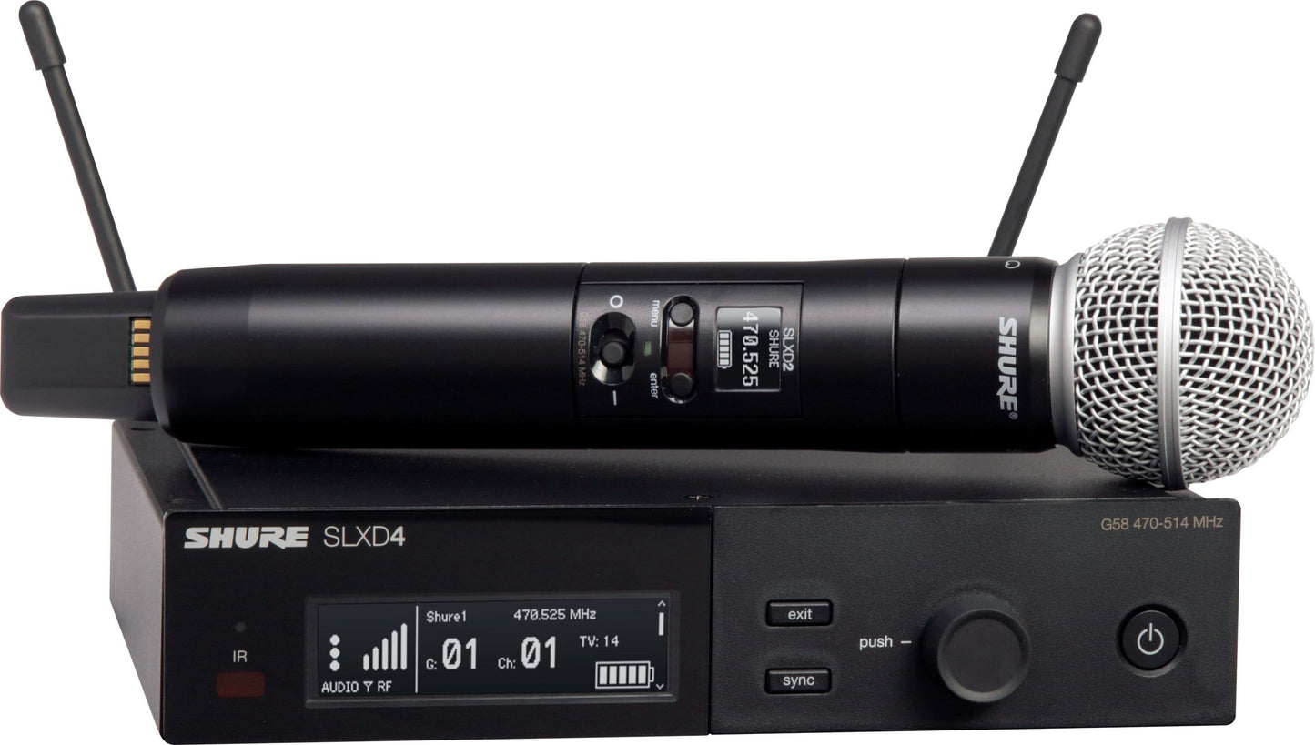 Shure SLXD24/SM58 H55 Wireless Vocal System With SM58 - PSSL ProSound and Stage Lighting