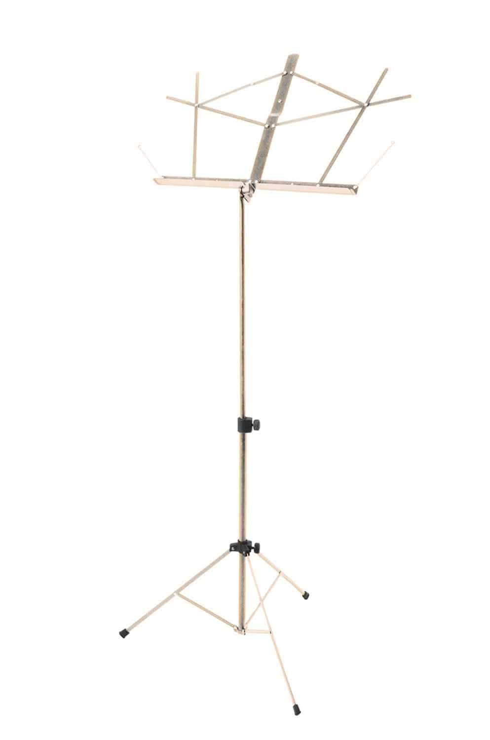 On Stage SM7122N Compact Sheet Music Stand-Nickel - PSSL ProSound and Stage Lighting