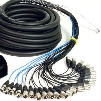 Cable Snake 100 Ft 24 Channel XLR 20 Sends 4 Ret - PSSL ProSound and Stage Lighting