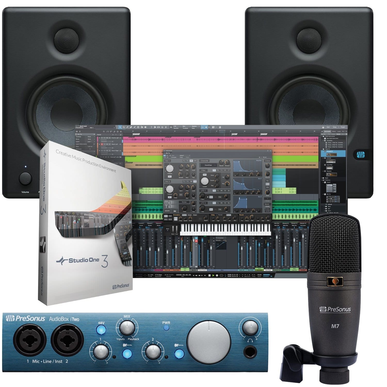 PreSonus Studio One 3 Complete Recording Bundle - PSSL ProSound and Stage Lighting