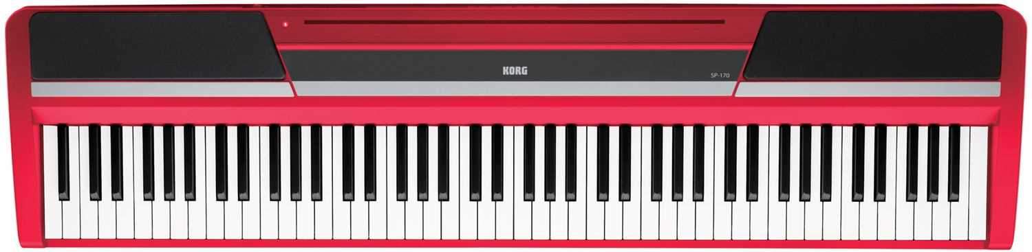 Korg SP-170SRD 88-Key Digital Piano - Red Finish - PSSL ProSound and Stage Lighting