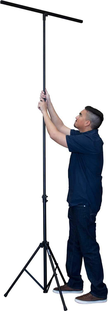 Solena LS-100 Tripod Lighting Stand with Cross Bar - PSSL ProSound and Stage Lighting