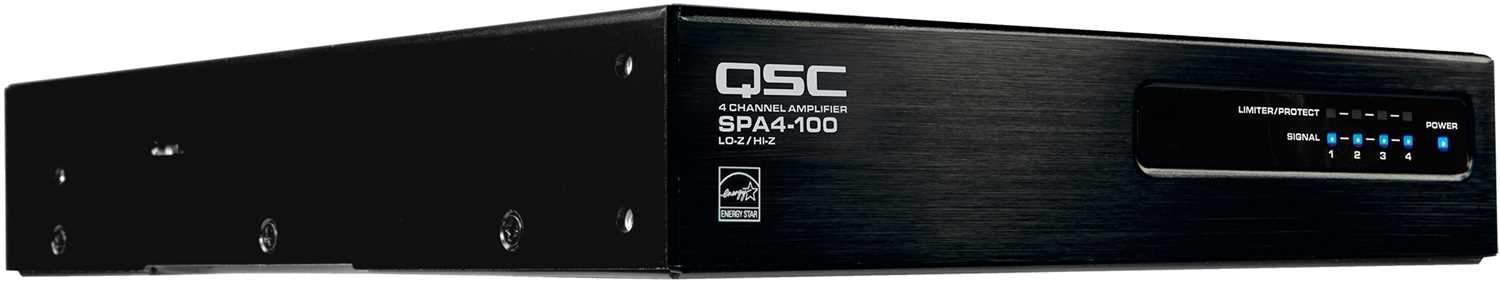 QSC SPA4-100 Energy Star 4-Channel Power Amplifier - PSSL ProSound and Stage Lighting