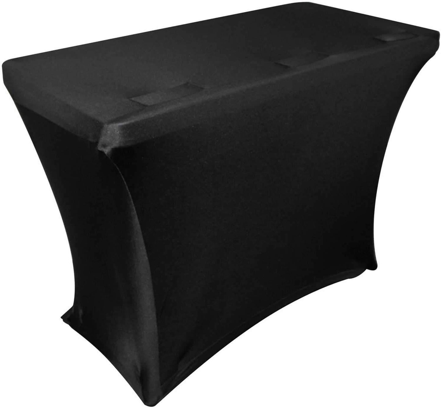 Odyssey SPATBL4BLK 4 Foot DJ Table Cover - Black - PSSL ProSound and Stage Lighting